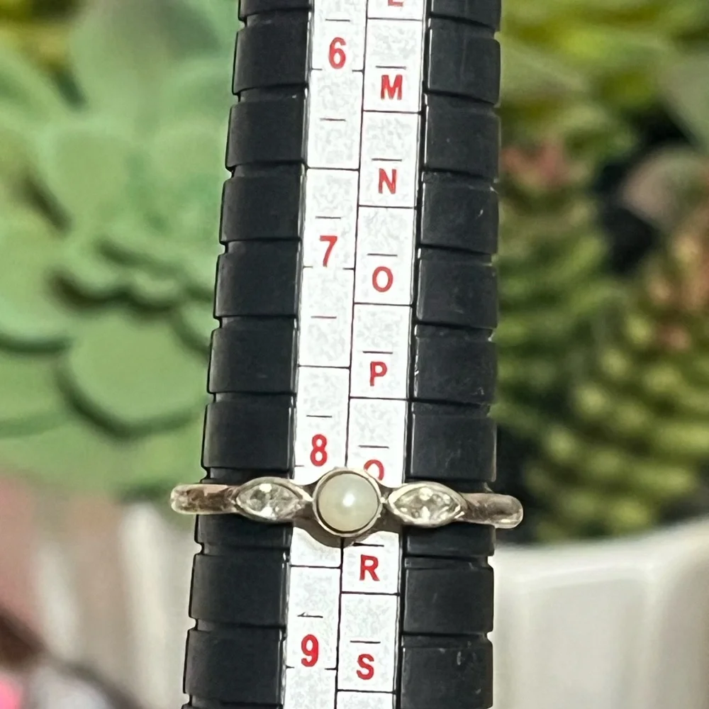 Pandora Sterling Pearl Ring - Picture 11 of 13